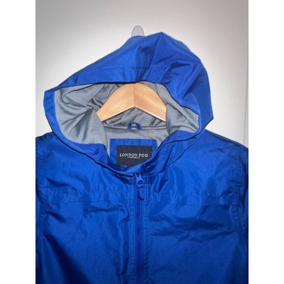 NWOT London Fog Boys Blue Windbreaker Style Hooded Jacket Size 8 - Picture 6 of 10